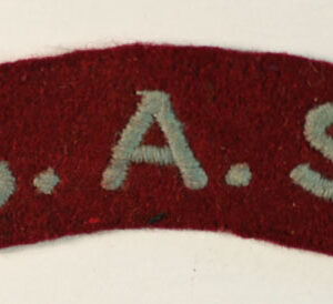 S.A.S. BRIGADE H.Q. WW2 Embroidered Shoulder Title Badge – RARE — Lot No. 4609/sf9 - Image 2
