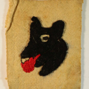 XIV CORPS – OPERATION HUSKY WW2 Embroidered Formation Sign Badge – RARE —-  Lot No. 4610/sf10 - Image 2