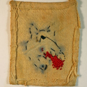 XIV CORPS – OPERATION HUSKY WW2 Embroidered Formation Sign Badge – RARE —-  Lot No. 4610/sf10 - Image 3