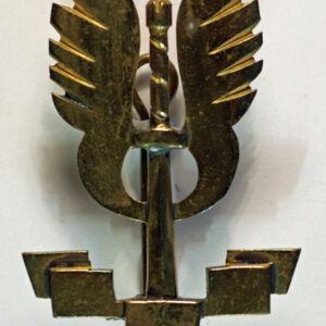 S.A.S. – SPECIAL AIR SERVICE Unusual WW2 Brass Cap Badge – RARE — Lot No. 4620 /sf20 - Image 2
