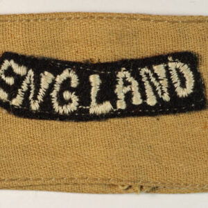 ENGLAND (S.O.E.) WW2 K.D Slip-On Embroidered Shoulder Title Badge – RARE — Lot No. 4715 /sf35 - Image 2