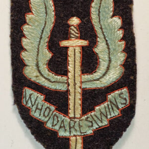 S.A.S. – SPECIAL AIR SERVICE Early WW2 Embroidered Beret Badge – RARE — Lot No. 4719 /sf39 - Image 2