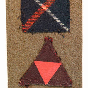 1st Bttn. K.O.S.B./3rd Division/9th Infantry Brigade WW2 Combination Formation Sign Badge—  Lot No. 4722 - Image 2