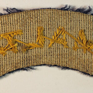 MALTA – R.A.F. WW2 Officer’s Bullion Embroidered Nationality Shoulder Title Badge  —  Lot No. 4753 - Image 3