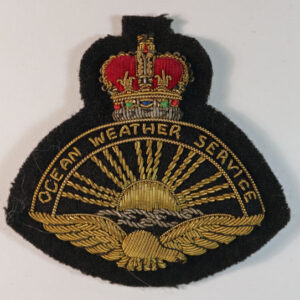 R.A.F. OCEAN WEATHER SERVICE Officer’s Bullion Cap Badge —  Lot No. 4757 - Image 2