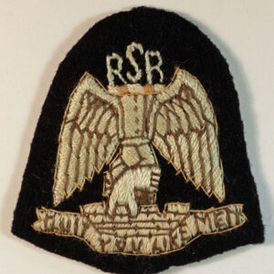 RAIDING SUPPORT REGIMENT WW2 Embroidered Cap Badge – VERY RARE — Lot No. 4617 /sf17 - Image 2