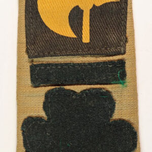 78th DIVISION/38th IRISH BRIGADE/2nd Bttn. LONDON IRISH RIFLES WW2 KD Slip-On Combination Formation Sign Badge – CALICO PRINTERS — Lot No. 4779 - Image 2