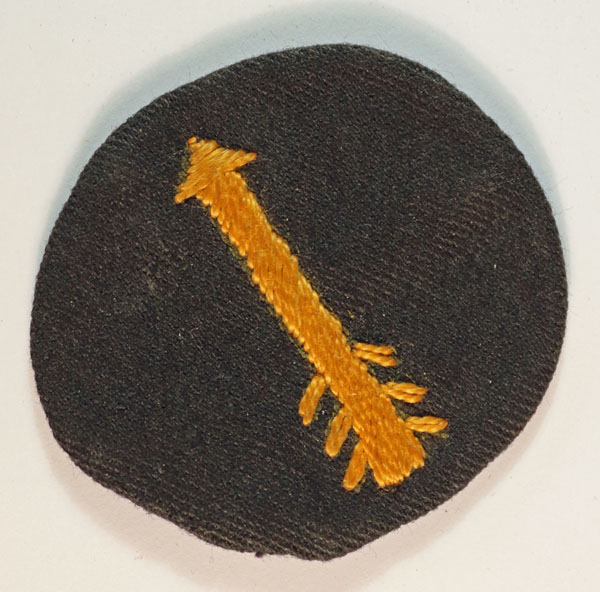 7th INDIAN DIVISION WW2 Embroidered Formation Badge- 1st Pattern — Lot No. 4827