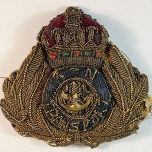 R.N. TRANSPORT WW1 Officer’s Bullion Embroidered Cap Badge – SCARCE —  Lot No. 4794 - Image 2