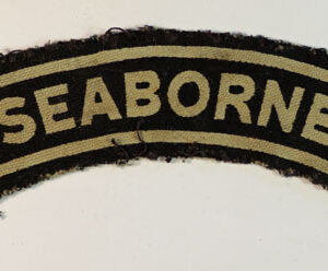 SEABORNE WW2 Royal Observer Corps Printed Shoulder Title Badge – CALICO PRINTERS – SCARCE — Lot No. 4798 - Image 2