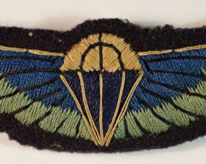 S.A.S. PARACHUTE WINGS Malaya Period Padded Embroidered Badge — Lot No. 4907 /sf67 - Image 2