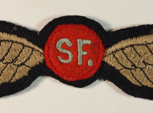 S.F. – SPECIAL FORCE WW2 Embroidered Wings Badge – RARE — Lot No. 4909/sf69 - Image 2