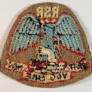 RAIDING SUPPORT REGIMENT WW2 Embroidered Cap Badge – SCARCE — Lot No. 5008/sf88 - Image 3
