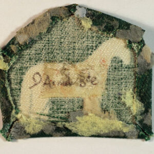 9th Armoured Brigade WW2 Printed Cloth Formation Sign Badge – CALICO PRINTERS — Lot No. 5028 - Image 3