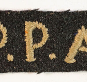 P.P.A. – POPSKI’S PRIVATE ARMY WW2 Embroidered Shoulder Title Badge – RARE — Lot No. 5016 /sf96 - Image 2