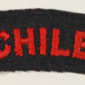 CHILE – Royal Navy WW2 Embroidered Nationality Shoulder Title Badge —  Lot No. 5132 - Image 2