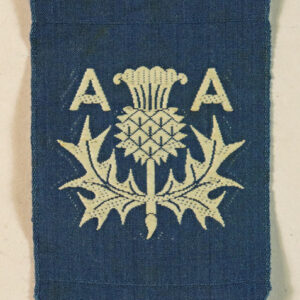 3rd ANTI-AIRCRAFT Division WW2 Woven Silk Formation Sign Badge – BROUGH, NICHOLSON & HALL — Lot No. 5414 - Image 2