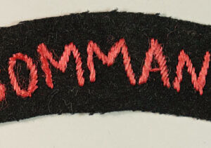 2 COMMANDO WW2 Embroidered Shoulder Title Badge – RARE — Lot No. 5501/SFB1 - Image 2