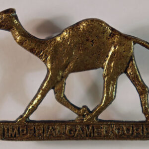 IMPERIAL CAMEL CORPS WW1 Cast Brass Cap Badge – SCARCE —  Lot No. 5504/SFB4 - Image 2