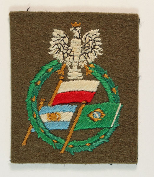 POLISH ARMY VOLUNTEERS FROM SOUTH AMERICA WW2 Formation Sign Badge – Lot No. 5550A/A28