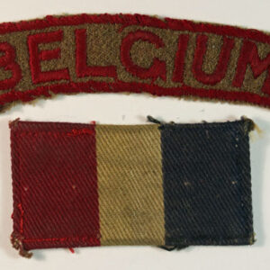 BELGIUM WW2 Embroidered Shoulder Title & Printed Flag Badges as worn by No.10 COMMANDO  —  Lot No. 5701/SFB41A - Image 2