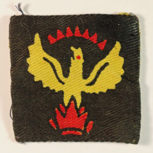 105th (MADRAS) L of C Area WW2 Printed Formation Sign Badge —  Lot No. 5731 - Image 2