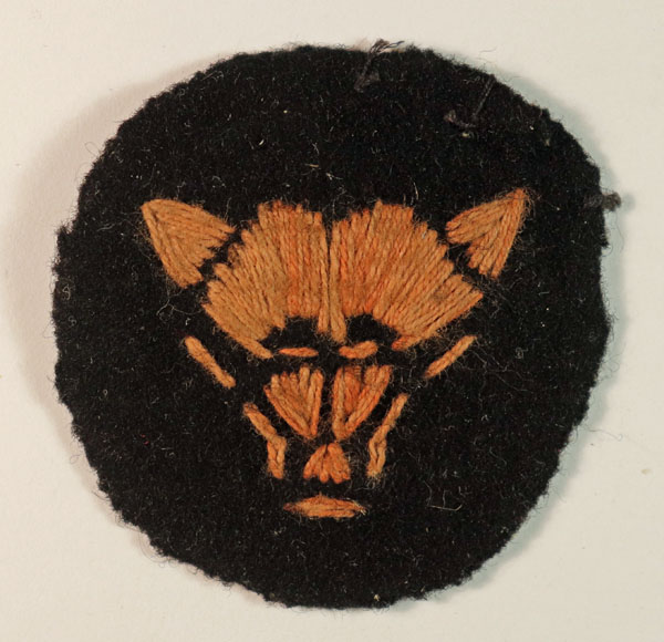 10th ARMOURED DIVISION WW2 Embroidered Formation Sign Badge – SCARCE VARIATION — Lot No. 5768