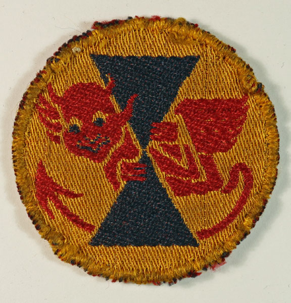 21st TANK BRIGADE WW2 Embroidered Formation Sign Badge — Lot No. 5773