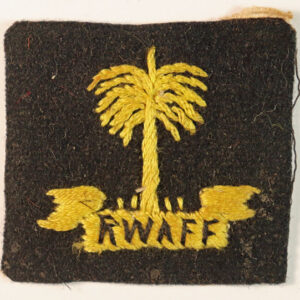 R.W.A.F.F. WW2 Beret or Pagri Flash Badge —  Lot No. 5852 - Image 2
