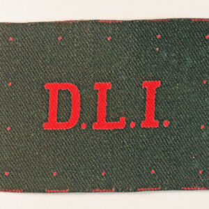 1st Bttn. D.L.I. – Durham Light Infantry WW2 Printed Regimental Flash Badge – CALICO PRINTERS — Lot No. 5872 - Image 2