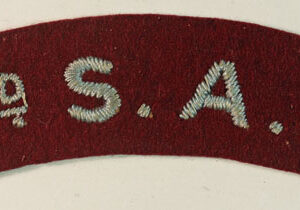 2nd S.A.S. WW2 Embroidered Shoulder Title Badge – RARE — Lot No. 5861/SF1 - Image 2