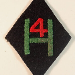 76th (HIGHLAND) FIELD REGIMENT R.A. Serving with 3rd Division WW2 Embroidered Formation Sign Badge – SCARCE —  Lot No. 5926 - Image 2