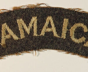 JAMAICA – R.A.F. WW2 Embroidered Nationality Shoulder Title Badge  —  Lot No. 5745 - Image 2