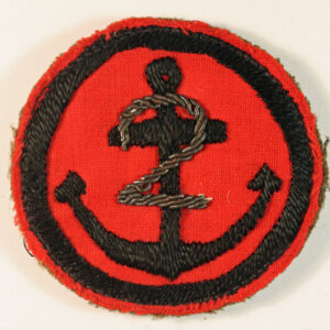 No. 2 AREA S.E.A.C. WW2 Bullion Embroidered Cloth Formation Sign Badge – SCARCE —  Lot No. 5901 - Image 2
