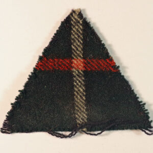 6th Bttn. HIGHLAND LIGHT INFANTRY WW2 Tartan Regimental Flash Badge —  Lot No. 6080 - Image 3