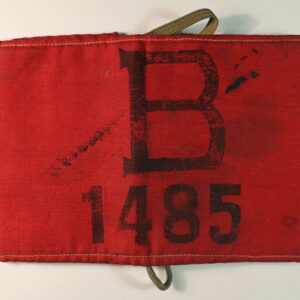 SHANGHAI BRITISH ADULT RESIDENTS INTERNED BY THE JAPANESE WW2 ARMBAND – SCARCE — Lot No. 6110 - Image 2
