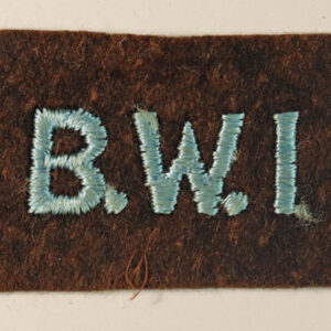 B.W.I. – British West Indies – R.A.F. WW2 Embroidered Nationality Shoulder Title Badge  —  Lot No. 6095 - Image 2