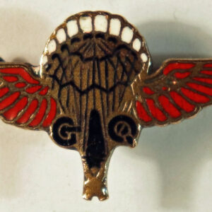 G.Q. PARACHUTE WW2 Enamel Metal Pocket Badge —  Lot No. 6069A/SF14A - Image 2