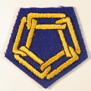 H.Q. WESTERN EUROPE – COMMANDER IN CHIEF Embroidered Felt Formation Sign Badge – RARE  —  Lot No. 6101 - Image 2