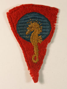 104th (Training) Royal Marine Brigade WW2 Formation Sign Badge ---  Lot No. 6133
