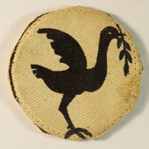 23rd ARMOURED BRIGADE WW2 Printed Cloth Formation Sign Badge – CALICO PRINTERS — Lot No. 6123