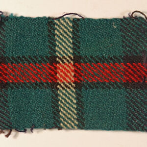 2nd Bttn. SEAFORTH HIGHLANDERS WW2 Tartan Cloth Formation Sign Badge ---  Lot No. 6165
