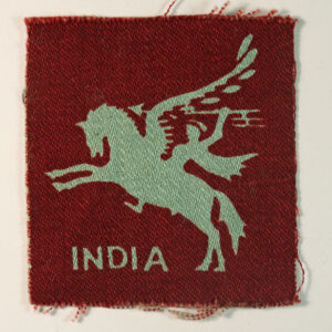 44th INDIAN AIRBORNE DIVISION WW2 Printed Formation Sign Badge ---  Lot No. 6127
