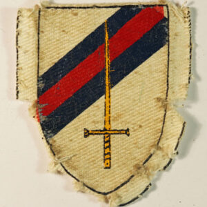 6th GUARDS TANK BRIGADE WW2 Painted Formation Sign Badge - DISPLAY PATENTS ---  Lot No. 6116