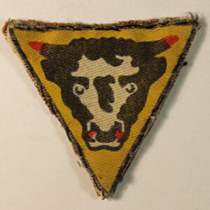 79th Armoured Division WW2 Printed Cloth Formation Sign Badge - CALICO PRINTERS --- Lot No. 6177