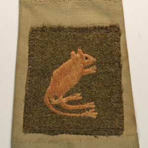 7th ARMOURED DIVISION Early WW2 Embroidered Cloth Formation Sign Badge K.D.Slip-On ---  Lot No. 6168