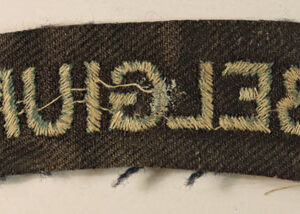 BELGIUM – R.A.F. WW2 Embroidered Nationality Shoulder Title Badge  —  Lot No. 6183 - Image 3