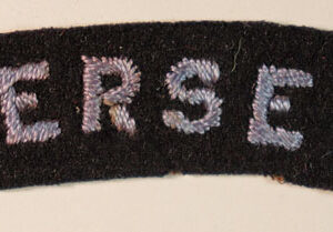 JERSEY - R.A.F. WW2 Embroidered Nationality Shoulder Title Badge - SCARCE ---  Lot No. 6193