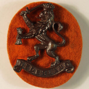 NEDERLAND - DUTCH FREE FORCES WW2 Officers Bronze-Metal Cap Badge  ---  Lot No. 6195