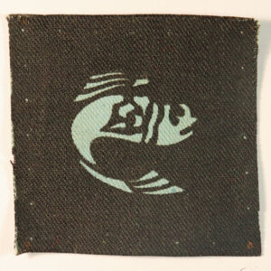No. 15 AREA M.E.F. - Later NORTH PALESTINE DISTRICT Printed Formation Sign Badge - CALICO PRINTERS --- Lot No. 6143